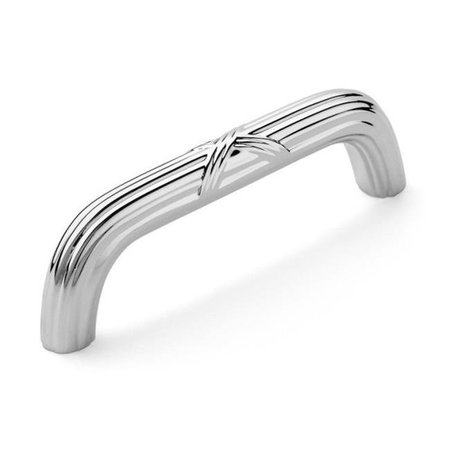 DYNASTY HARDWARE Dynasty Hardware P-2432-26 Super Saver Ribbon & Reed Cabinet Pull; Polished Chrome P-2432-26